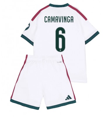Real Madrid Eduardo Camavinga #6 Replika Hemmatröja Barn 2026-27 Kortärmad (+ Korta byxor)
